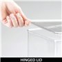 mDesign (lot de 4 boîte de rangement pour articles de bricolage et de couture – boîte en plastique avec couvercle – casier de ra