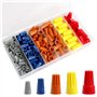 Connecteurs de Fils électriques 180PCS Bornes à vis kit de Connecteur Easy Twist On Avec écrous à sertir à Ressort Jeu d'assembl