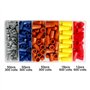Connecteurs de Fils électriques 180PCS Bornes à vis kit de Connecteur Easy Twist On Avec écrous à sertir à Ressort Jeu d'assembl