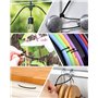 Collier de Serrage Plastique 700 Pièces, Serflex Attaches de Câble Noire Assortiment 100/150/200/250/300mm X 3.6mm Collier Rilsa