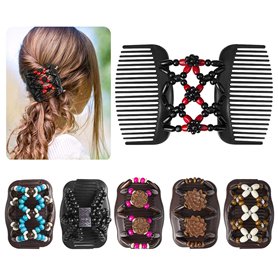 6 Pcs Peignes de Cheveux Perles