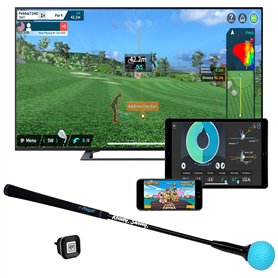 PHIGOLF Smart Home Golf Simulator - Swing Stick Trainer & Analyzer - Jeu de Golf Portable avec Les Applications et Le Software W