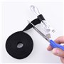 ANDERK 5CM x 5M Coudre sur Crochet et Bandes de Boucle avec Non-adhésif Retour Nylon Tissu Fermeture pour Cable Management, Trav