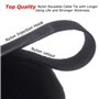 ANDERK 5CM x 5M Coudre sur Crochet et Bandes de Boucle avec Non-adhésif Retour Nylon Tissu Fermeture pour Cable Management, Trav