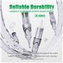Dragonhawk Tatouages Aiguilles Cartridges Pack of 50 Tattoo Needles Set Extra Smooth Round Liner Curved Magnum Shader mixed #12 