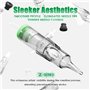Dragonhawk Tatouages Aiguilles Cartridges Pack of 50 Tattoo Needles Set Extra Smooth Round Liner Curved Magnum Shader mixed #12 