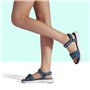 DREAM PAIRS Sandales de Sport pour Femmes Confortable et Légères Sandale de randonnée d'été Décontractées,Size 39,Bleu/Foncé,QDL