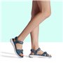 DREAM PAIRS Sandales de Sport pour Femmes Confortable et Légères Sandale de randonnée d'été Décontractées,Size 39,Bleu/Foncé,QDL