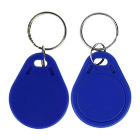 LIBO UID modifiable Balises RFID Inscriptible programmables Porte-clés 13.56 MHz ISO14443A Badges contrôle d'accès Couleur Bleu