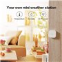 Aqara Capteur de Température et d'Humidité T1, Moniteur Environnemental Intelligent, Données en Temps Réel, Zigbee 3.0, Fonction