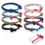 8 pièces bracelets tressés cool kit pour homme femme