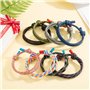 8 pièces bracelets tressés cool kit pour homme femme, cordon de corde marine coloré bracelet de surf nautique pour hommes garçon