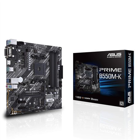 ASUS Prime B550M-K AMD AM4 Zen 3 Ryzen 5000 & Carte mère Ryzen Micro-ATX 3e génération (PCIe 4.0