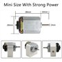 Sntieecr 6 Set 131 PCS DC Motors Kit, Mini Electric Motor 1.5-3V 15000RPM avec 66 PCS Plastic Gears, Shaft Propeller, Bulbs, Buz