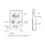 Gugutogo Aspect Classique de la Batterie au Lithium de 32 Bits Taille compacte rétro Console de Jeu Portable Petits Joueurs du J