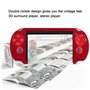Gugutogo Prise de la Machine de Jeu à Bascule Double Jeu de Console Portable Multifonction HD Machine de Jeu de la Vendimia Roug