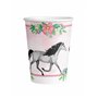 amscan 9909875-66 Lot de 8 gobelets jetables en Papier Motif Chevaux 250 ML