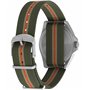 Timex Expedition Montre Unisexe 36 mm - Bracelet en Tissu Vert à glissière, Cadran Vert, boîtier argenté, TW4B32400