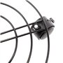 Support de Pot de Fleurs en Métal à Roulettes, Lot de 4 Supports pour Pots de Plantes d'Intérieur et Extérieur, 27 cm Chacun