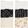 Paper Junkie Lot de 12 dossiers de fichiers colorés et décoratifs en feuille d'or, format lettre (24,1 x 29,2 cm) – Dossiers à o