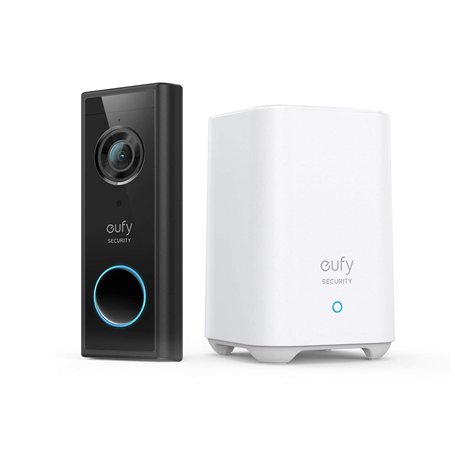 eufy Security Sonnette vidéo Doorbell S220 sans Fil (avec Batterie) avec HD 2K