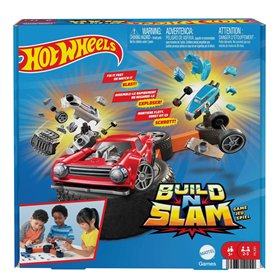 Mattel Games Jeu L’As de l’Assemblage avec Voitures Hot Wheels à Assembler