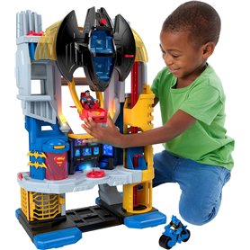 Fisher-Price Imaginext Coffret Quartier Général DC Super Friends avec Lumières Et Sons