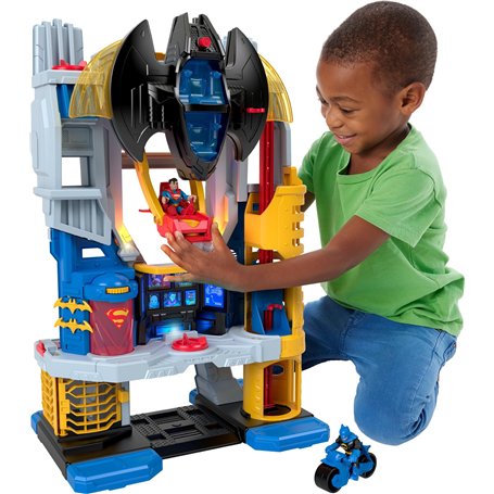 Fisher-Price Imaginext Coffret Quartier Général DC Super Friends avec Lumières Et Sons