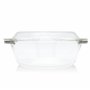Cuiseur vapeur en verre pour micro-ondes, 100 % verre, passe au four | Sans plastique, sans BPA, sans silicone