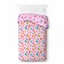 Jay Franco Disney Princesses Floral 100% Coton Parure de Lit Simple - Inclus Taie d'oreiller 50 x 70 cm