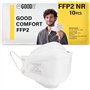 Good Mask Co. 10 Pièces Masque FFP2 Noir avec Certifié CE