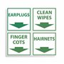 KROYBE Distributeur de bouchons d'oreille - Support mural ou support en acrylique avec couvercle pour doigtiers, accessoires, jo