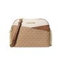 Michael Kors Jet Set Travel Sac à bandoulière avec logo signature dôme camel Taille M