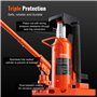 VEVOR Cric à Patte 5 T à la Patte, Cric Hyraulique pour Machines Capacité de Levage 10 T en Haut, Hauteur de la Patte 20-173 mm,
