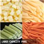 VEVOR Coupe Légumes Multifonctionnel de 1/4 Pouce Coupe-Frites Coupe Légumes en Cubes Utilisé pour Couper des légumes et des Fru