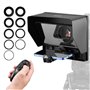 VEVOR Téléprompteur 10" Alliage d'Aluminium avec Spectroscope Réglable