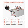 VEVOR Coupe-tube Thermorétractable Automatique, Machine de Découpe de Câbles, Largeur de Coupe 1-85 mm, Longueur 0,1-99999,9 mm,