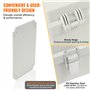 VEVOR Boîte de jonction électrique, 300x200x180 mm boîtier électrique plastique ABS couvercle à charnière, loquet en acier inoxy