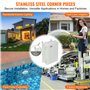 VEVOR Boîte de jonction électrique, 300x200x180 mm boîtier électrique plastique ABS couvercle à charnière, loquet en acier inoxy