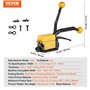 VEVOR Outil de cerclage en acier pour largeur 12,7-19 mm 3 en 1 (tendeur, sertisseur, coupeur) machine à emballer manuelle pour 