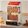 VEVOR Cuiseur à vapeur Hot-Dogs, 37L, machine à vapeur Hot-Dogs à 2 niveaux, température 30° à 85°, chauffe-petits pains électri