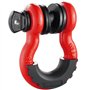 VEVOR Manille à anneau D 19 mm, lot de 2 manilles de remorquage acier allié, résistance à rupture 28,5 t avec goupille à vis 22 