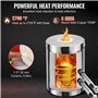 VEVOR Four de Fusion à Gaz 12kg 1482℃ Four à Propane Fonderie 2 Fonction Fusion et Forgeage Kit de Four de Fusion de Métal Creus
