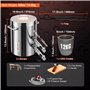 VEVOR Four de Fusion à Gaz 12kg 1482℃ Four à Propane Fonderie 2 Fonction Fusion et Forgeage Kit de Four de Fusion de Métal Creus
