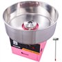 VEVOR Machine à Barbe à Papa Professionnelle 1000W Appareil à Barbe à Papa Commercial 6 PCs/min Grand Bol en Inox Alimentaire Te