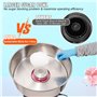 VEVOR Machine à Barbe à Papa Professionnelle 1000W Appareil à Barbe à Papa Commercial 6 PCs/min Grand Bol en Inox Alimentaire Te