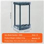 VEVOR Support Range Outils de Jardin 19 Emplacements Porte-outils de Garage en PP pour Rangement, Organisation, Stockage des Coi