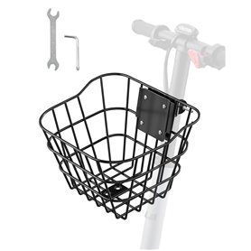 VEVOR Panier Avant de Vélo et Trottinette Électrique Métallique avec Support Fixe