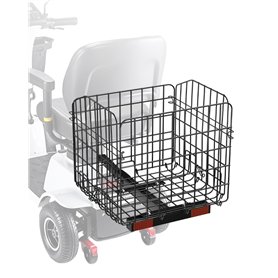 VEVOR Panier Arrière de Scooter de Mobilité Métallique Pliable Robuste