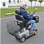 VEVOR Panier Arrière de Scooter de Mobilité Métallique Pliable Robuste, 450 x 450 x 390 mm, Capacité de Charge 15 kg, Fonctionne
